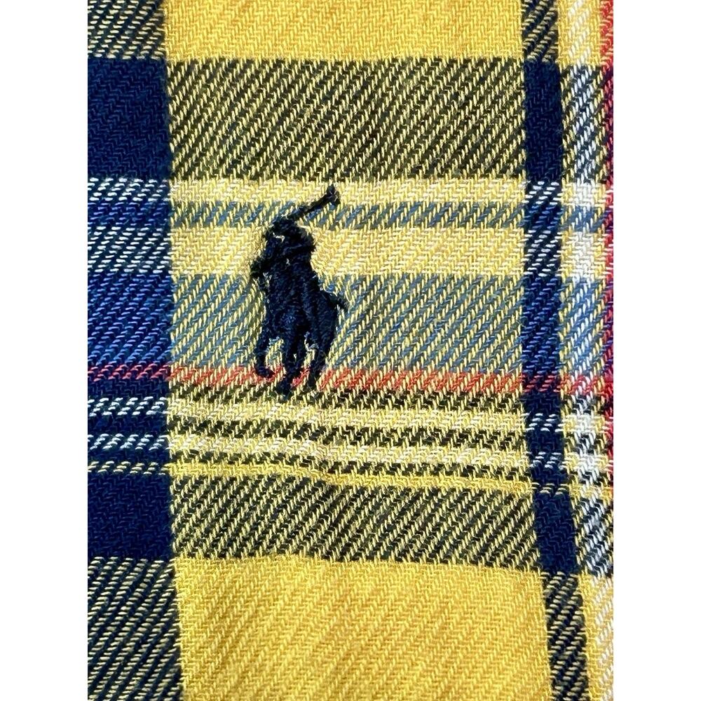 Ralph Lauren Mountain Equipment Yellow Plaid Men's Button Down Shirt Size M - Picture 4 of 9